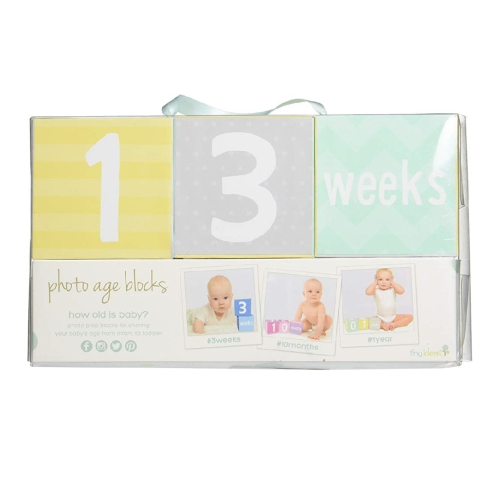 Baby photo age blocks